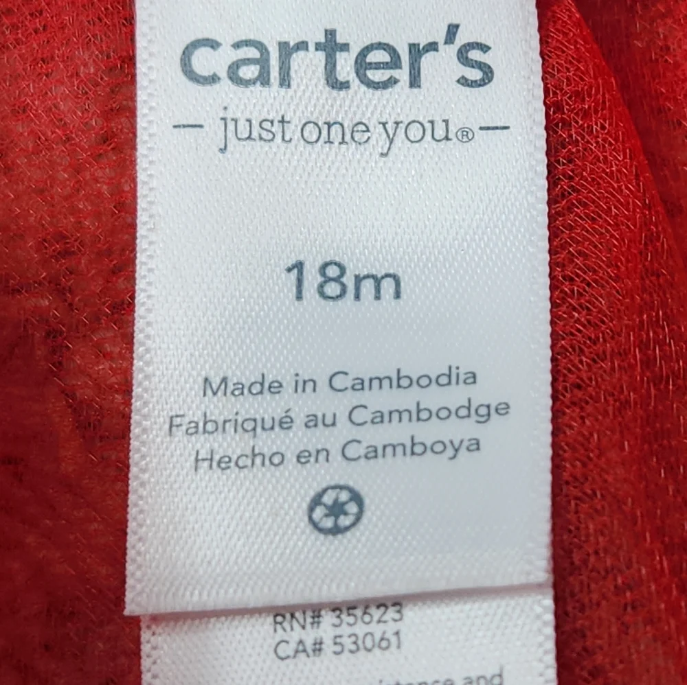 Toddler's Red Tulle Skirt - Carter's - 18M
